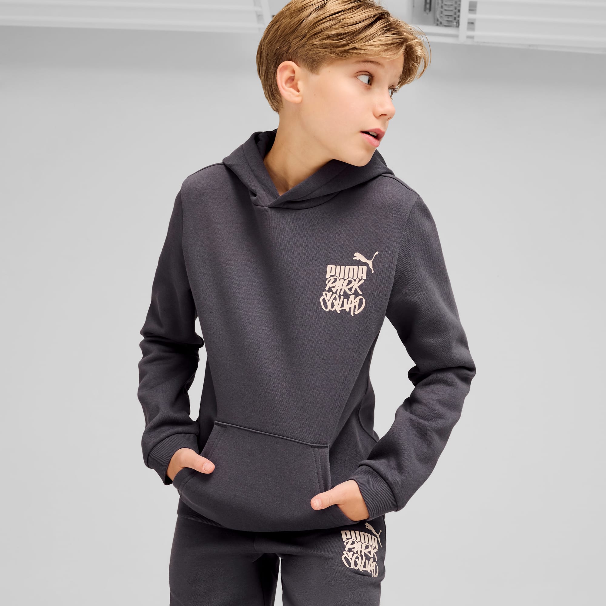 Felpa con cappuccio ESS MID 90s per ragazzi PUMA